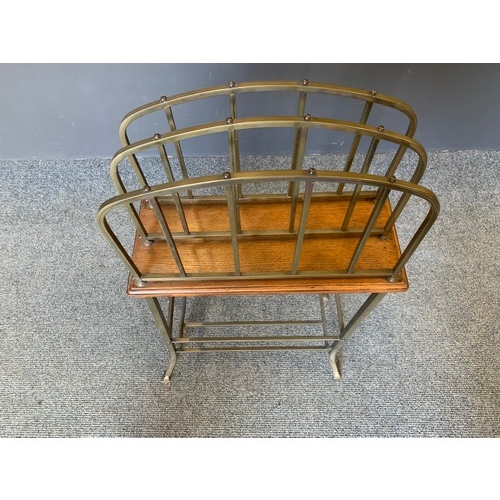 522A - Art deco news paper rack W41cm x D18cm H72cm