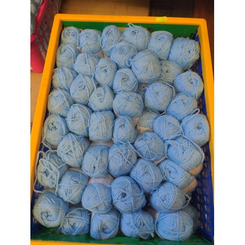 295 - 100 x 25gms of Baby blue acrylic yarn