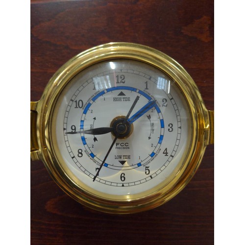 517 - Ships style wall clock & barometer