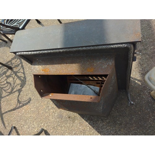 59 - Wood burning stove W55cm x 31cm x H63cm 