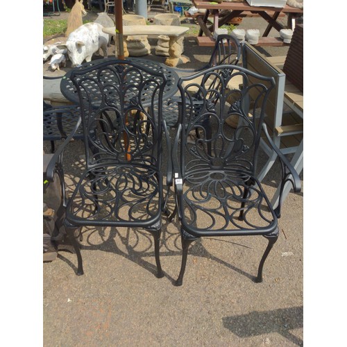 60 -  2x metal garden chairs 