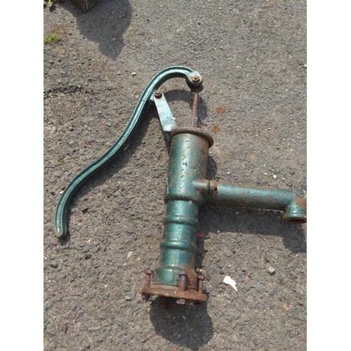 87 - Victorian Metal water pump H46cm