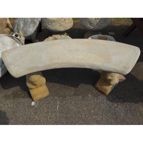 21 - Curved squirrel Bench W110cm X D37cm x H43cm