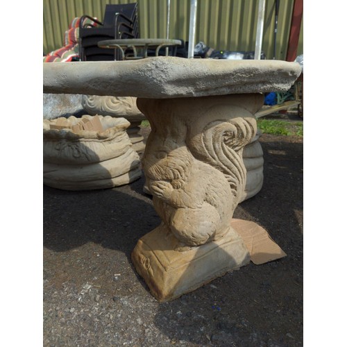 21 - Curved squirrel Bench W110cm X D37cm x H43cm