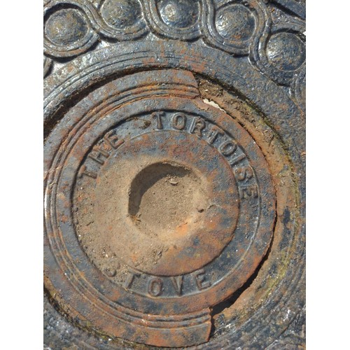 43 - Part of a cast iron stove (The tortoise stove)