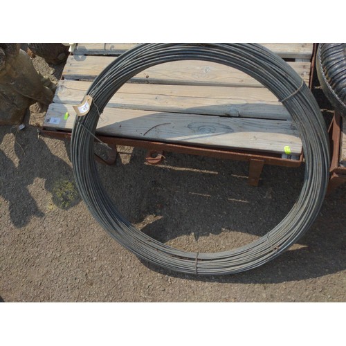 45 - Quantity of single strand fencing wire.