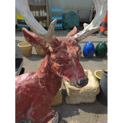 47 - plastic/fibreglass stag ornament H110cm 