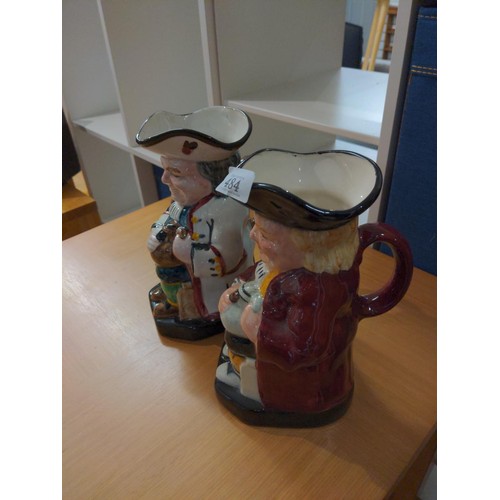 484 - A pair of Staffordshire Toby Jugs, height 24cm