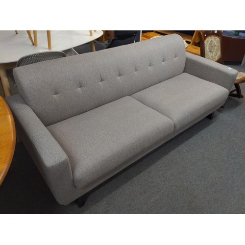 506 - Contemporary grey 2 seat sofa. Very clean condition. W200cm