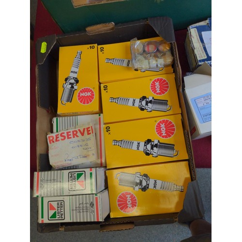 341A - Various vehicle parts inc. air filters, spark plugs etc.