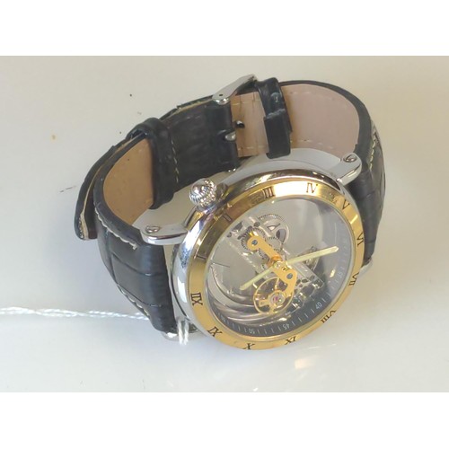 728 - Forsining automatic skeleton watch, case diameter 43mm