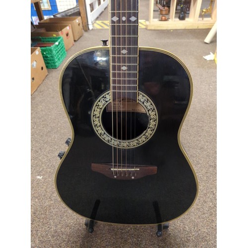 643 - Tanglewood Odyssey Ovation style back 6 string acoustic guitar with Stagg CA10 practice amp