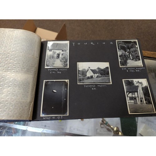 682 - Two vintage photo albums with personalised pictures. 