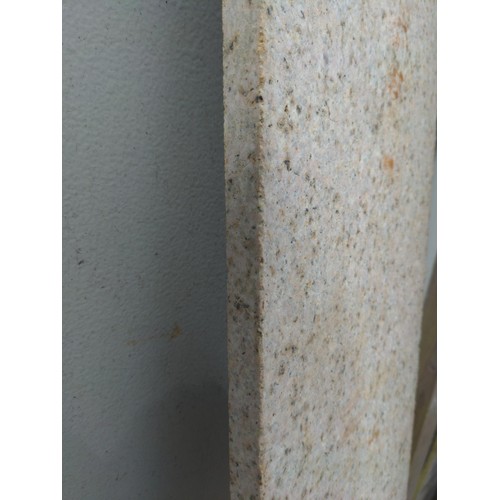 138 - 2 lengths of granite pieces sills. 15cm x 5cm x 1.8m (clean cut) & other.