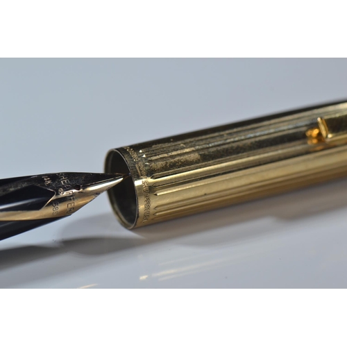 631 - Five 14k gold nibbed Sheaffer pens inc. one Australian and two with rolled gold case