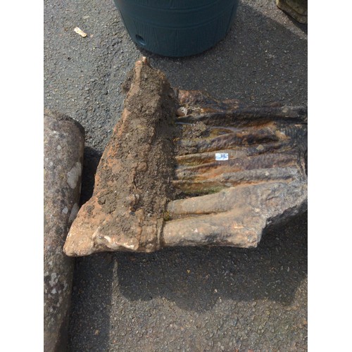 111 - cave stalactites stump ( possibly from a cave near lee mill) H65cm x W58cm X D36cm