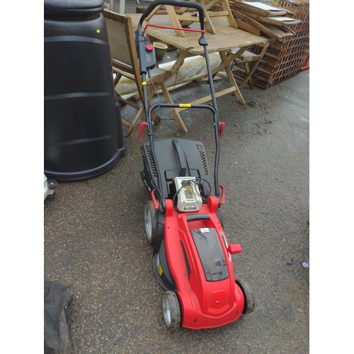 179 - Cobra battery operated lawnmower with grass collector and charger