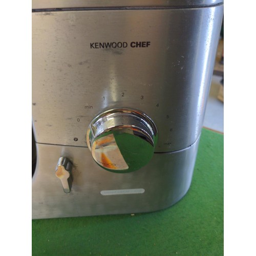 209 - Kenwood Chef + two attachments food processor & liquidiser + recipe book