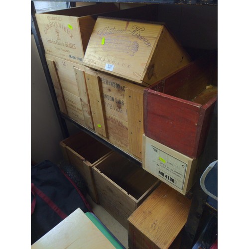 237 - 9 x various wine boxes 