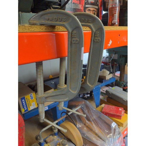 266 - 2 x G-clamps 200mm 8