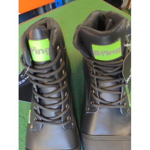 306 - Pair of size 10 Boing safety force 10  Burrator boots