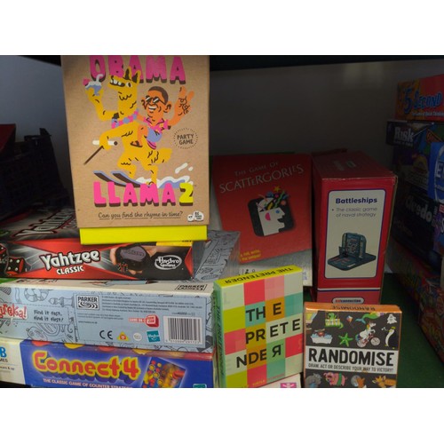 308 - Large collection of games Inc eggheads, uno, Cluedo, connect 4 Etc..