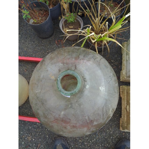 87 - Large glass carboy D38cm H50cm 