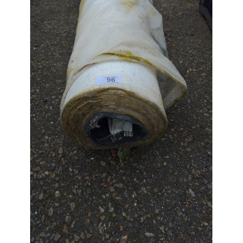 96 - Large roll of weed control in white W448cm Unknown length