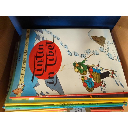 447 - 22 editions of The Adventures of Tintin