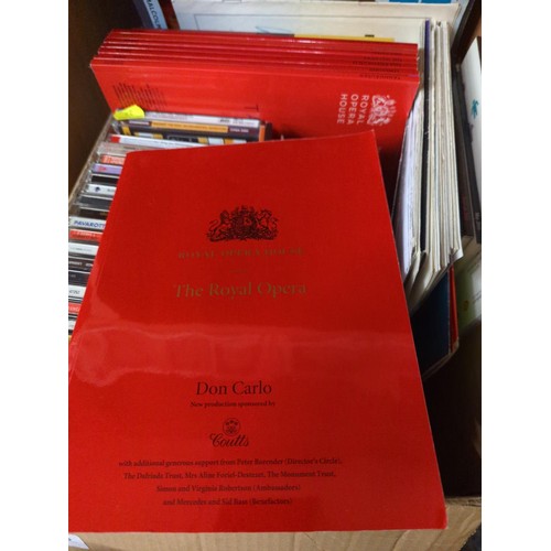 448 - Small box of Operatic & Orchestral DVD & CD's, programmes inc. Royal Opera House & signe... 