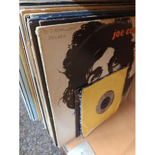 450 - Large collection of vinyl LP's, inc. Joe Cocker, Joan Armatrading, The Beatles, Status Quo & 3 s... 