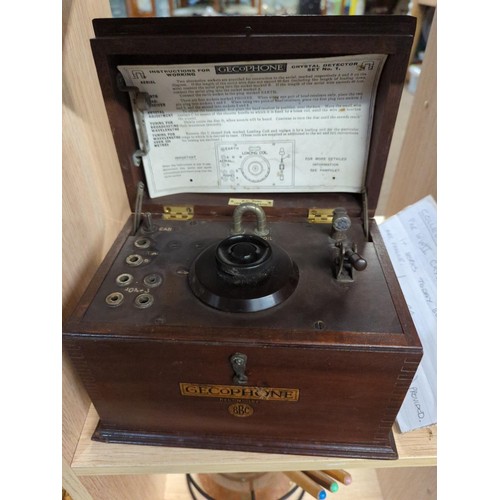 505 - Gecophone crystal detector radio set no. 1