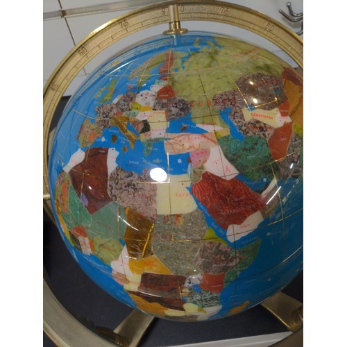 552 - Gemstone globe, height approx. 48cm