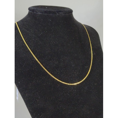 572 - Middle Eastern gold neck chain, tests positive for 18ct gold, with Middle Eastern hallmark, circumfe... 