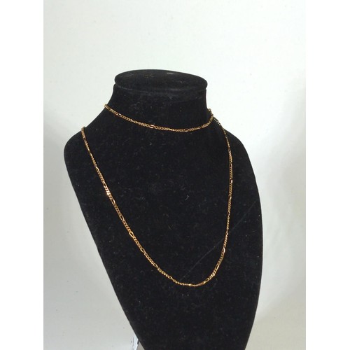 581A - 9ct gold neck chain, circumference 475mm, 2.1 grams