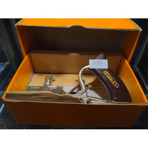 645 - Boxed Stanley 50S plane with cutters