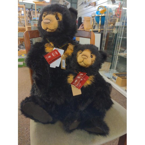 653 - Two Charlie Bear Plush Collection ltd. ed. 'Toni & Milli' Malayan Sun bears, CB19197475, with ta... 