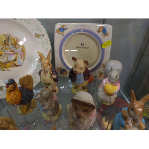 664 - Collection of Beatrix Potter figures plus others inc Beswick Mr Alderman Ptolemy, 13 in total