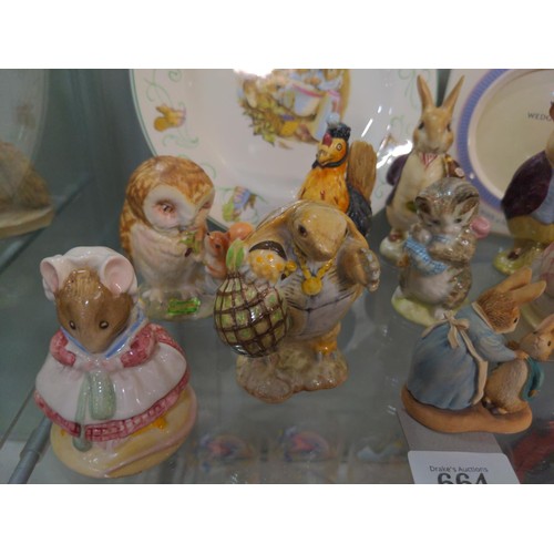 664 - Collection of Beatrix Potter figures plus others inc Beswick Mr Alderman Ptolemy, 13 in total