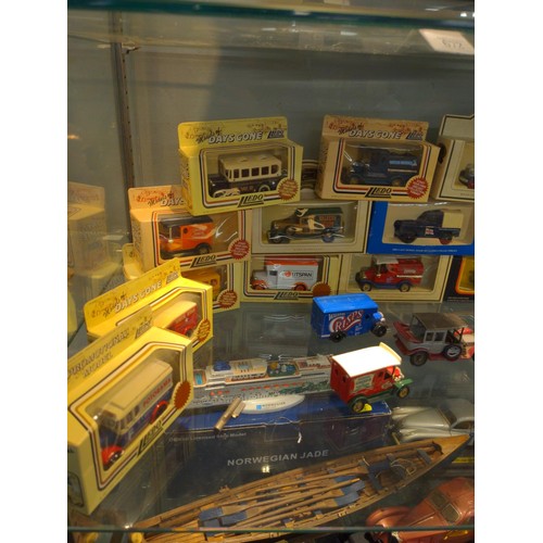 674 - 30 vintage diecast models inc LLedo & Days Gone By, advertising trucks for Walkers, White Star L... 