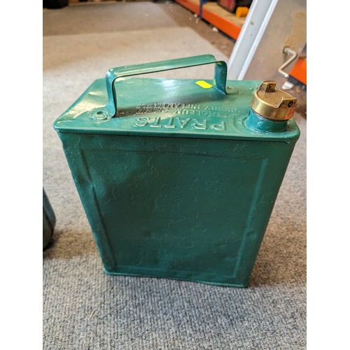 319 - Pratts vintage petrol can + Eversure vintage petrol can