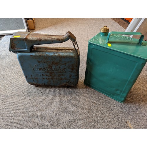 319 - Pratts vintage petrol can + Eversure vintage petrol can