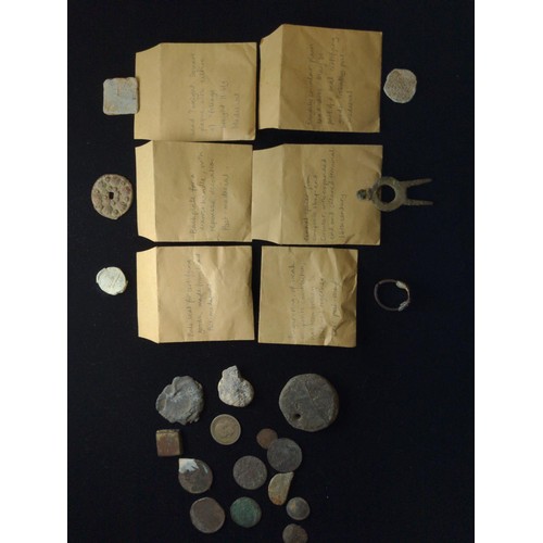 524 - Collection of metal detecting finds