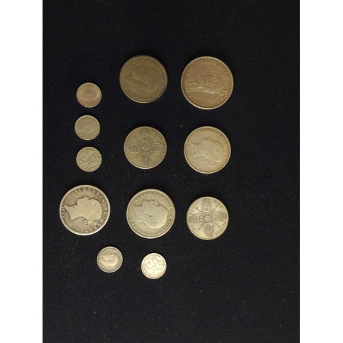 523A - Victorian and other silver coins, gross weight 106.3 grams