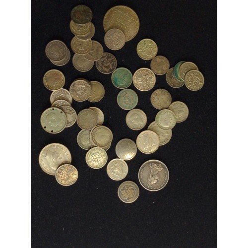 523 - Various silver threepences and others, gross weight 91.1 grams