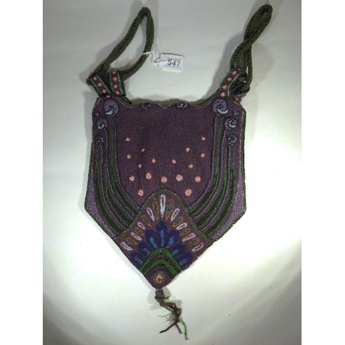 547 - Vintage beaded bag