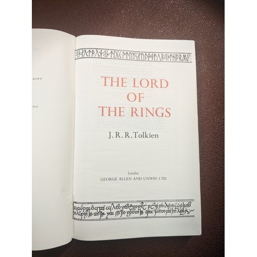 547A - J.R.R Tolkein, The Lord of the Rings, pub. George Allen and Unwin Ltd. India paper edition 1972, har... 