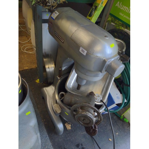 293 - Commercial Hobart mixer and mincer. (model A200 ML25097) Serial 97.075.370-T 220  -240 volt with pad... 