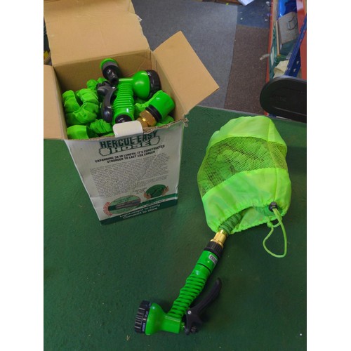 157 - 2x Hercul-Easy Hose with spray attachments. 1 in box.