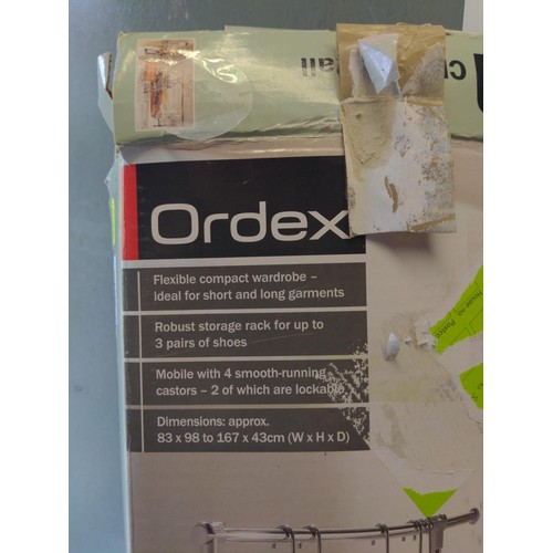 209 - Ordex flexible storage rack 83 x 98 to 167 x 43cm 